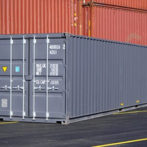 conteneur maritime bleu marine 40 pieds